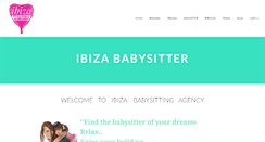 Desktop Screenshot of ibizababysitter.com